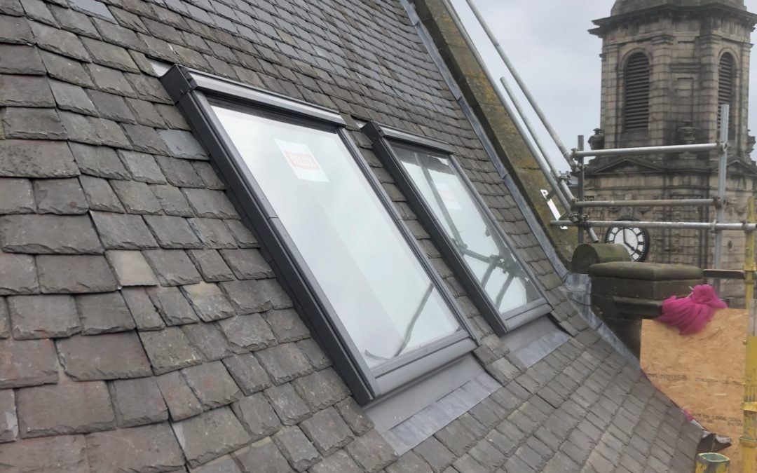 George Street | Strip and re-slate, re-render and new Velux windows