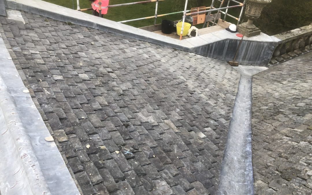 Auchenleck House | Strip, re-slate and lead works