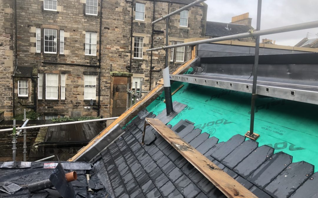 Hill Street North Lane | New slating and lead works
